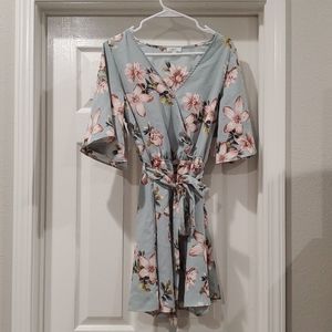 Super Cute Floral Wrap Dress NWT